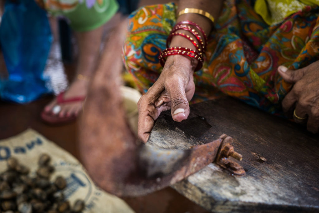 Woman selling fish at Mapusa Market, Goa